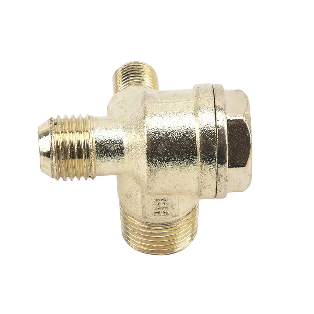 

10-16mm Air Compressor Check Valve Tool Three Port Zinc Alloy MaleThread Connector Suitabl For Pipeline Connection Free Shipping