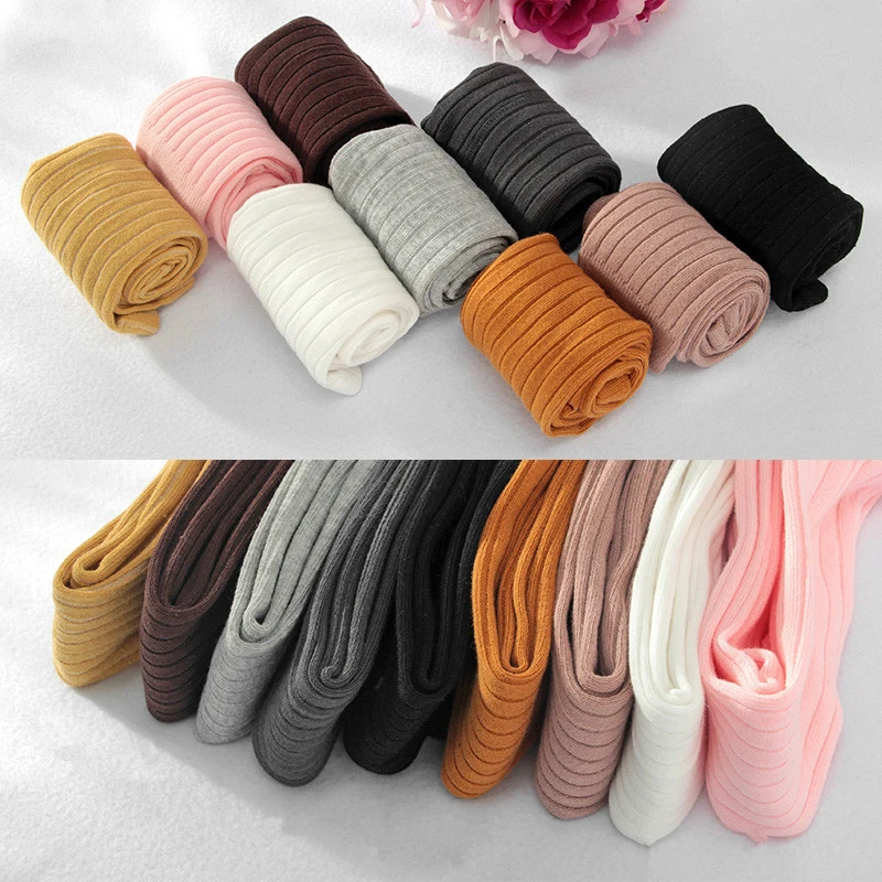 Весенне осенние полосатые легинсы для новорожденных девочек и детей хлопковый