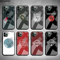 foo fighters phone case tempered glass for iphone 12 pro max mini 11 pro xr xs max 8 x 7 6s 6 plus se 2020 case