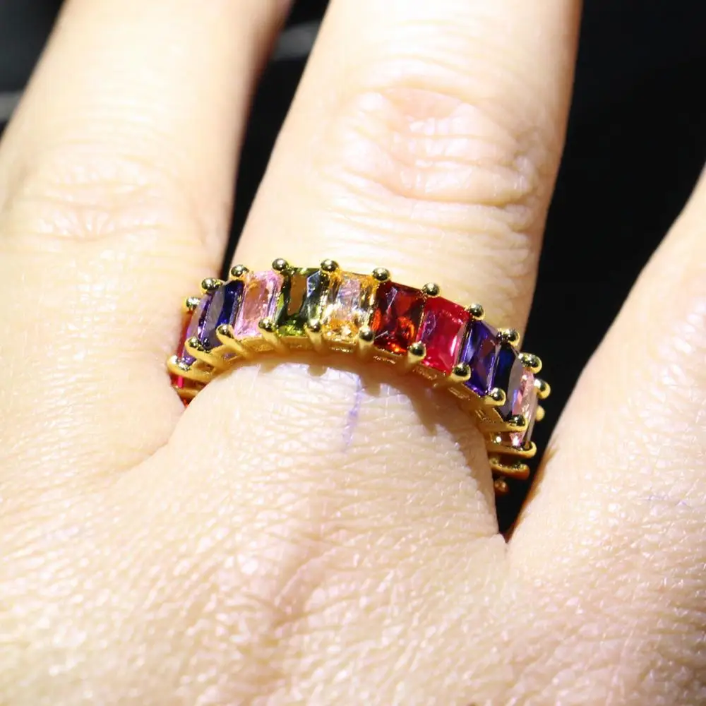 Rulalei уникальное модное ювелирное изделие серебро 925 пробы и золото 5А кубический