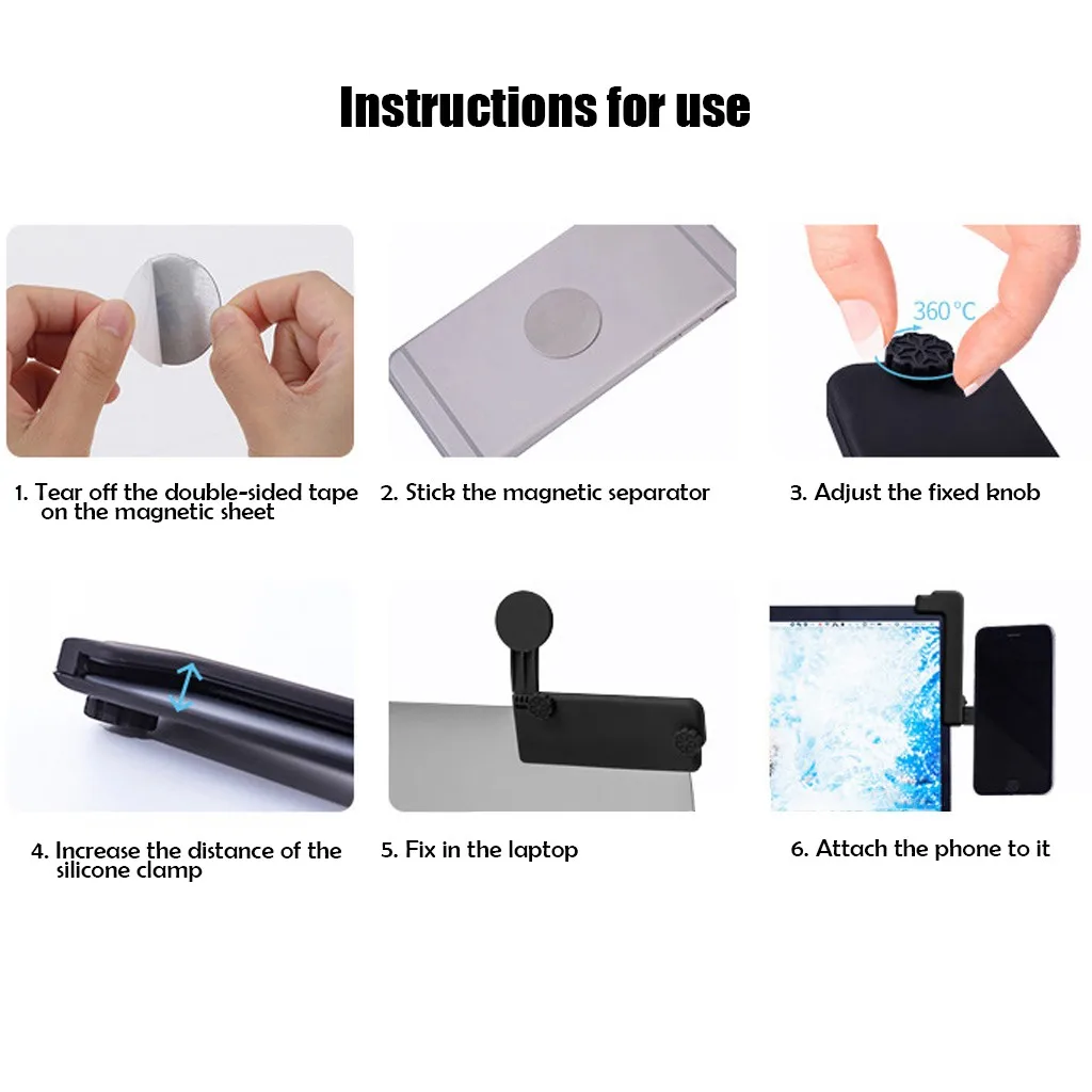 Durable Phone Holder For Xiaomi Dual Screen Side Mount Clip And Mobile Connecting Tablet Stand Laptop | Автомобили и мотоциклы