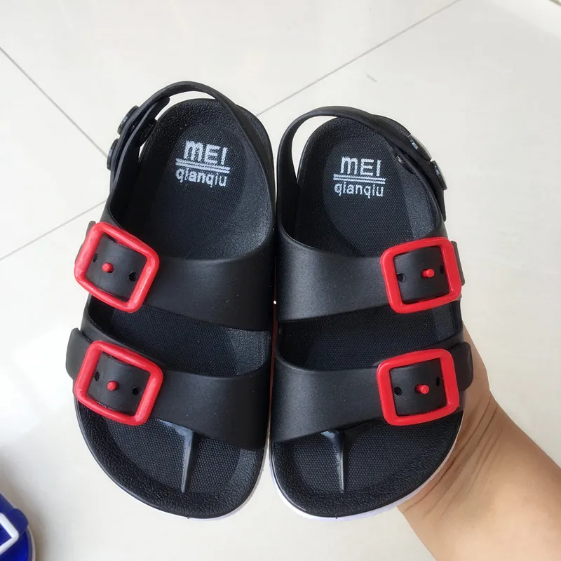 Летние Нескользящие сандалии для маленьких детей мальчиков и девочек легкая