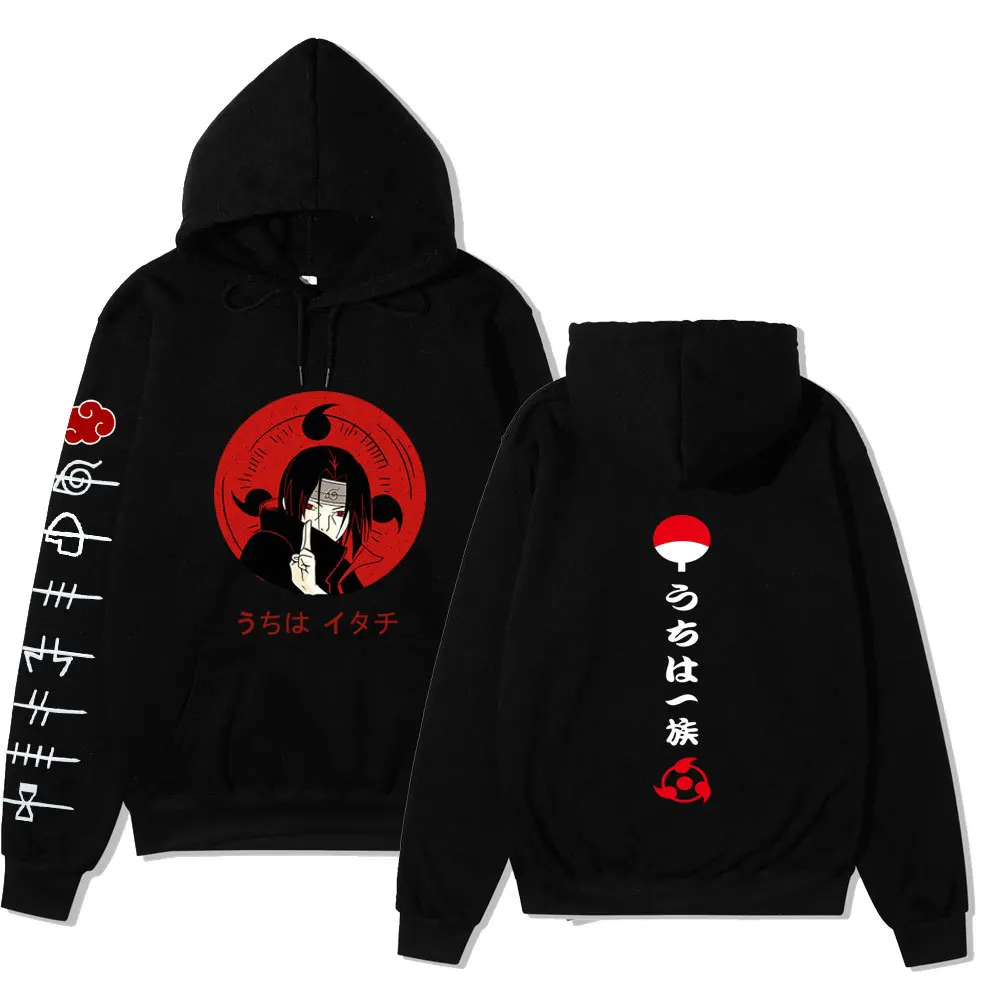 

Naruto Sweater Men's and Women's Casual Hoodie Itachi Akatsuki Printed Sweatshirt Jacket Top Hoodies Women Long Sleeve