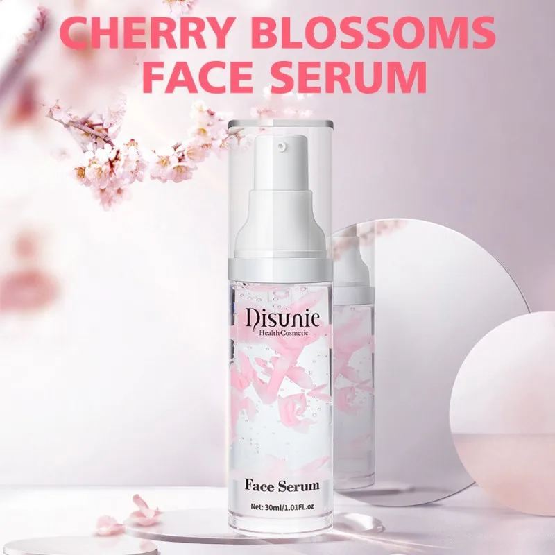 

Cherry Blossom Face Serum Pore Shrinking Essence Relieve Dryness Oil-Control Firming Moisturizing Skin Care