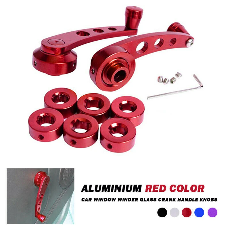 

Car Window Lifter Handle Lifting Crank Universal Aluminum Alloy Manual Lever Car Accessories Modified Replacement Spare parts