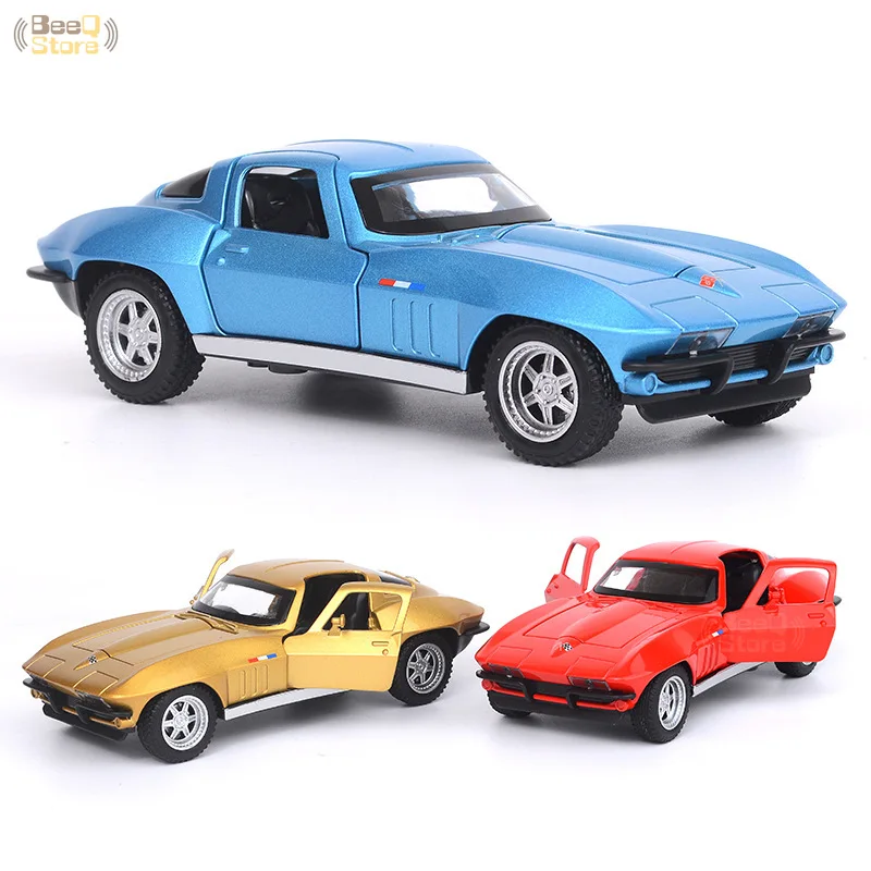 1:32 игрушечный автомобиль Corvette гоночная металлическая игрушка сплав Diecasts & Toy