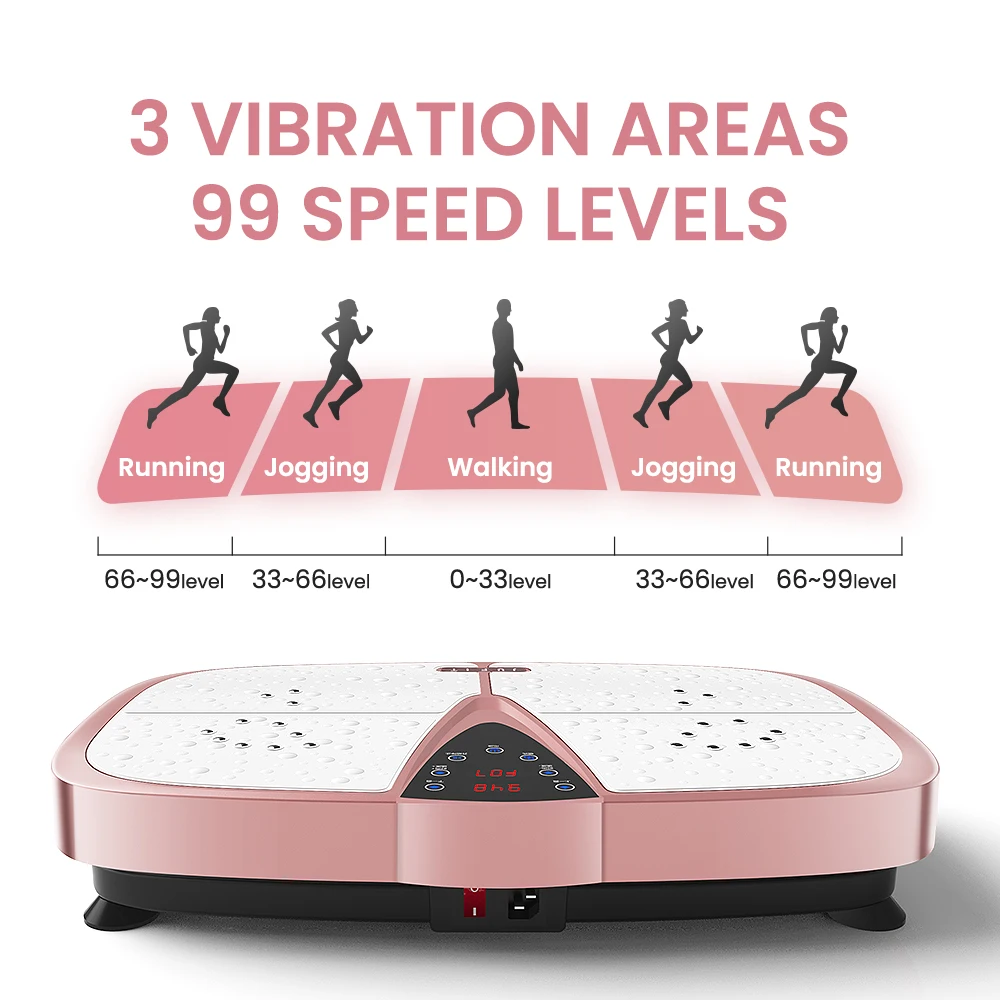 JUFIT вибрационная пластина для всего тела тренажер с сенсорным светодиодным