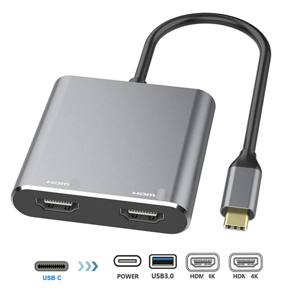4 в 1 разветвитель с портом USB Type C на HDMI|Кабели VGA| |