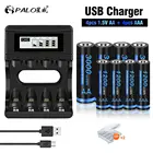 Литий-ионная аккумуляторная батарея 1,5 в AA + перезаряжаемая литиевая батарея 1,5 в AAA фонарь, игрушек, часов, MP3-плееров + зарядное устройство 1,5 в