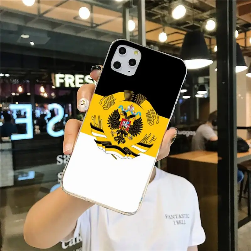 YJZFDYRM чехол с российским флагом для мобильного телефона iPhone 11 pro XS MAX 8 7 6 6S Plus X 5S SE 2020