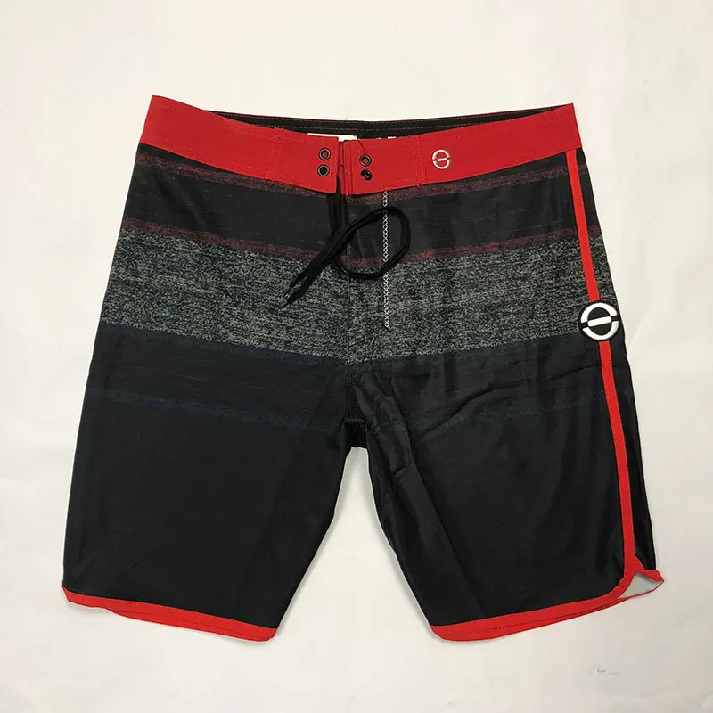 Мужские пляжные шорты с вышивкой водонепроницаемые бермуды из спандекса и