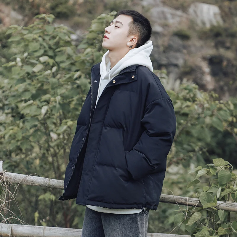 Winter Jacket Men Warm Fashion Multicolor Casual Oversized Thicken Jackets Men Korean Loose Short Coat Mens Parker Outwear M-XL