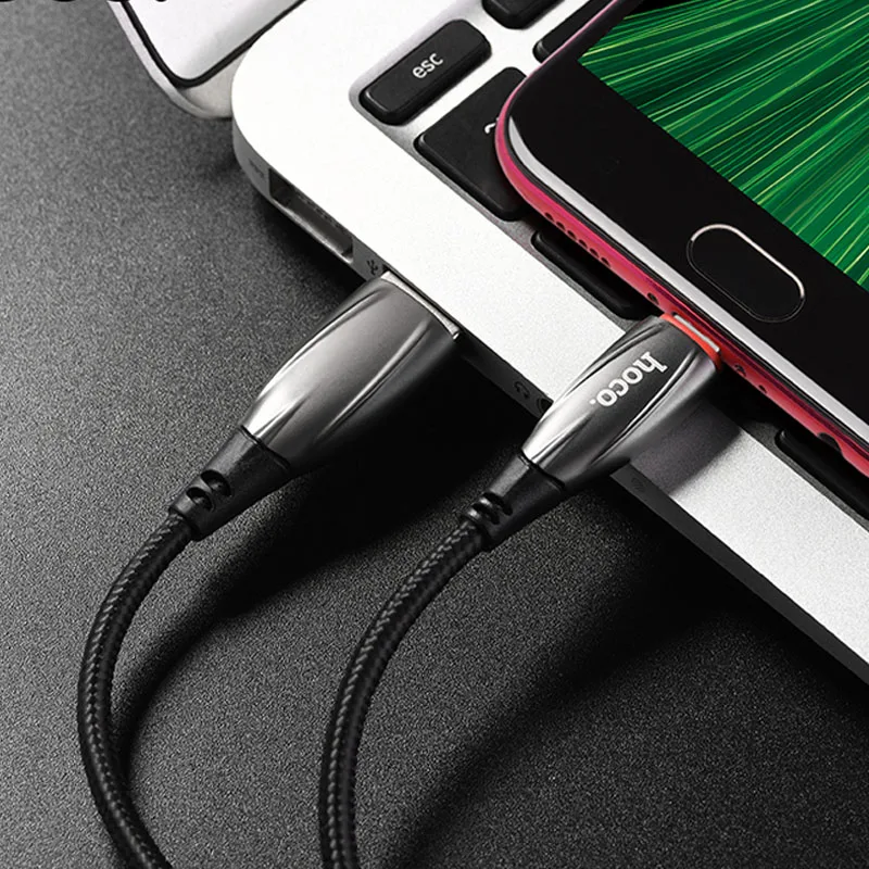 HOCO U71 22 pcs/Lots Wholesale 1.2m Nylon Durable USB Cable for iPhone Micro Samsung Charger Wire | Мобильные телефоны и