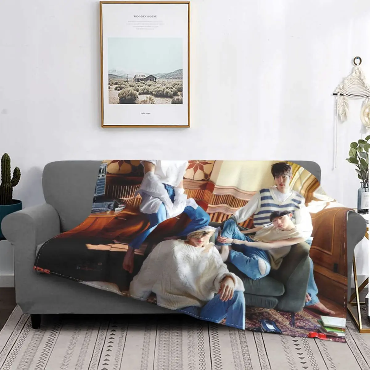

Bang Chan Hyunjin Blanket Stray Kids Kpop Easy Warm Plush Soft Fleece Throw Blanket Bed Bedspread Cover Couch Fluffy Outlet Gift