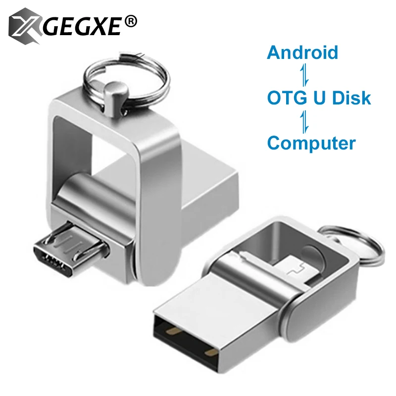 USB флеш накопитель 8 ГБ 16 32 64 Гб USB2.0 OTG Складная Флешка 3 0 металлическая usb флешка