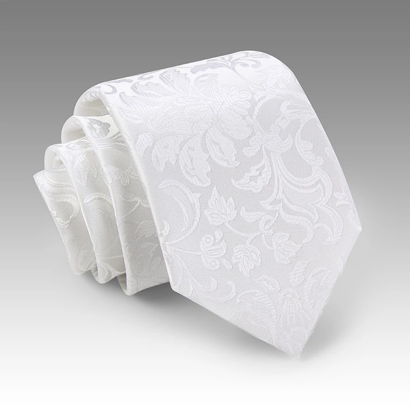 2019 New Fashion Ties Men Business Casual White Pinstripe 8cm Tie Wedding Work for men Designers Brand with Gift Box | Аксессуары для