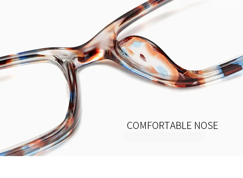 Rectangular Glasses Frame Reading Female Men Women Presbyopia Anti-blue Light Glasses Diopter Hyperopia Prescription Glasses