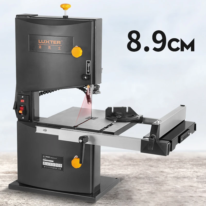 9 Inch Band Sawing Machine 8 Woodworking Wire Saw 350/550W Jig 220V Desktop 85/89MM Cutting Tool Metal Table ADJ230 | Инструменты