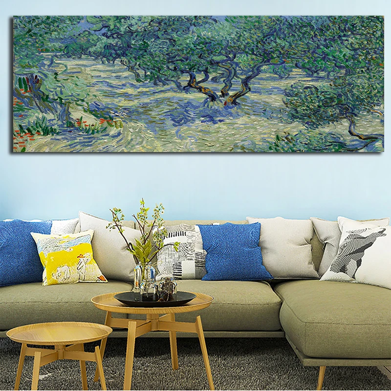 Картина маслом Ван Гога импрессионизма водной лилии напечатанная на холсте