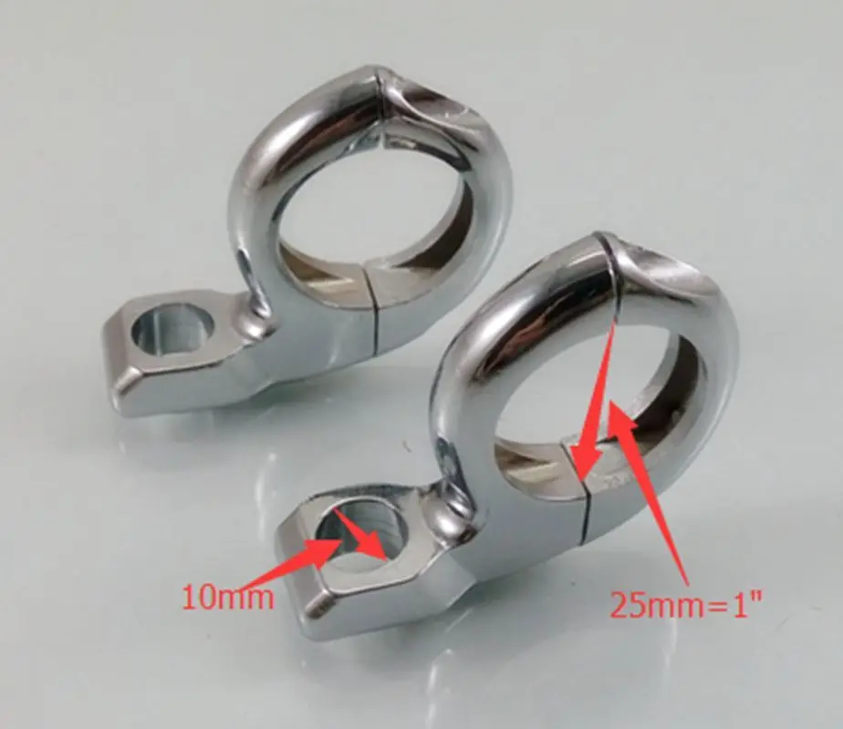 

Motorcycle Black 7/8'' - 1'' 22mm - 25mm handle bar 10mm 8mm Turn Signal Indicators Clamp Mounts For Harley Honda Yamaha Suzuki