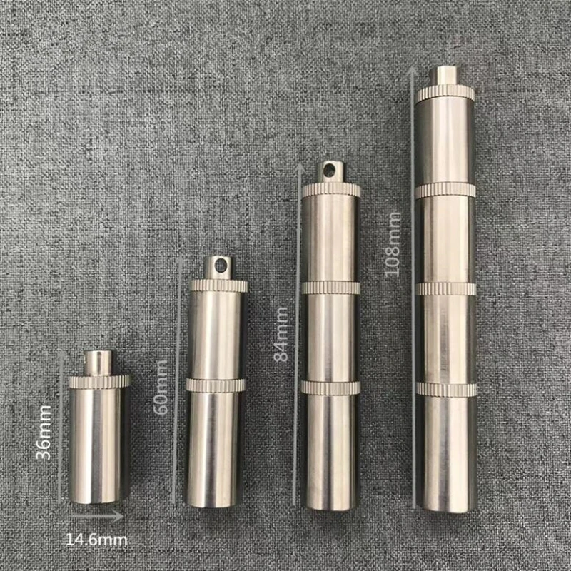 

Pure titanium mini EDC tool.First-aid portable multi-layer combination pill box waterproof bin,moisture-proof sealed pill bottle