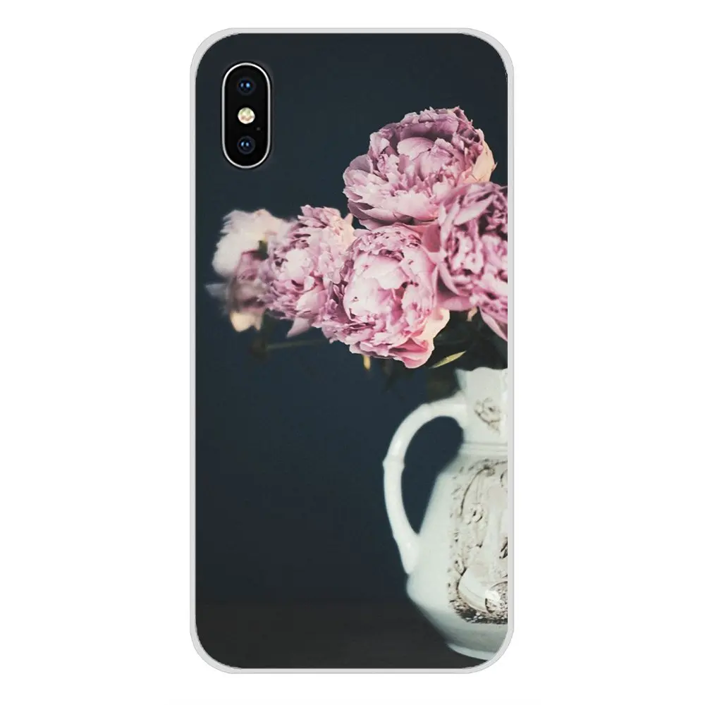 Розовые пионы с цветами аксессуары для телефонов чехлы Xiaomi Redmi 4A S2 Note 3 3S 4 4X 5 Plus 6 7 6A