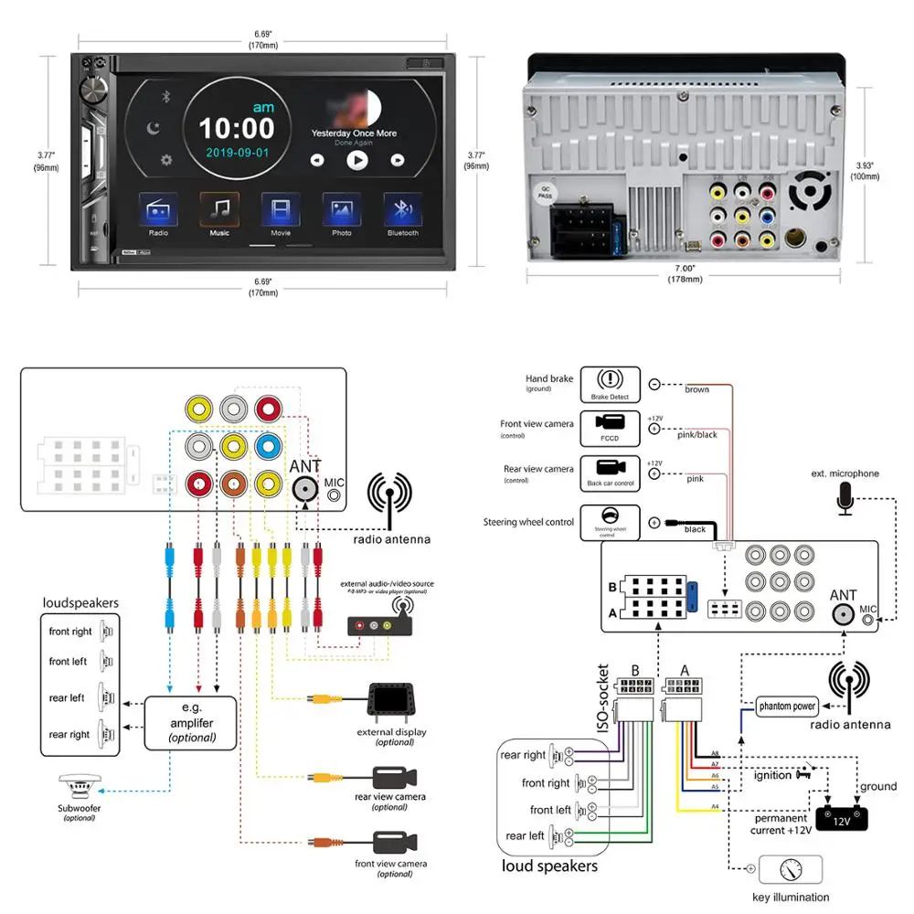 

Car Radio 2 Din Universal Touch Screen Mp5 Player With USB SD TF ISO&Android Mirror link 2din Stereo For Toyota Nissan Hyundai