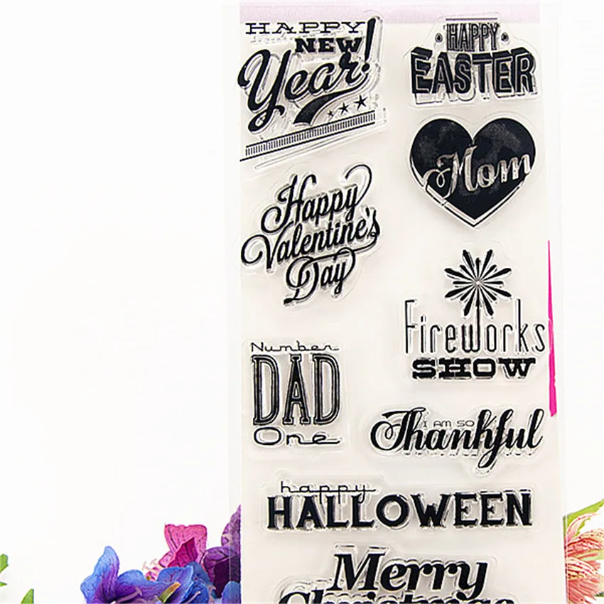 10x20 см праздничные пожелания прозрачный марки силиконовые уплотнения роликовый