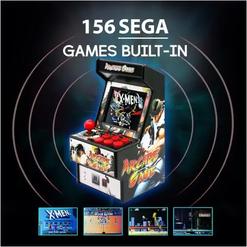 

Pop Pop Retro Mini Arcade Handheld Game Console 2.8" 16 Bit Game Player Built-in 156 Classic Games For Kids Gift Toy