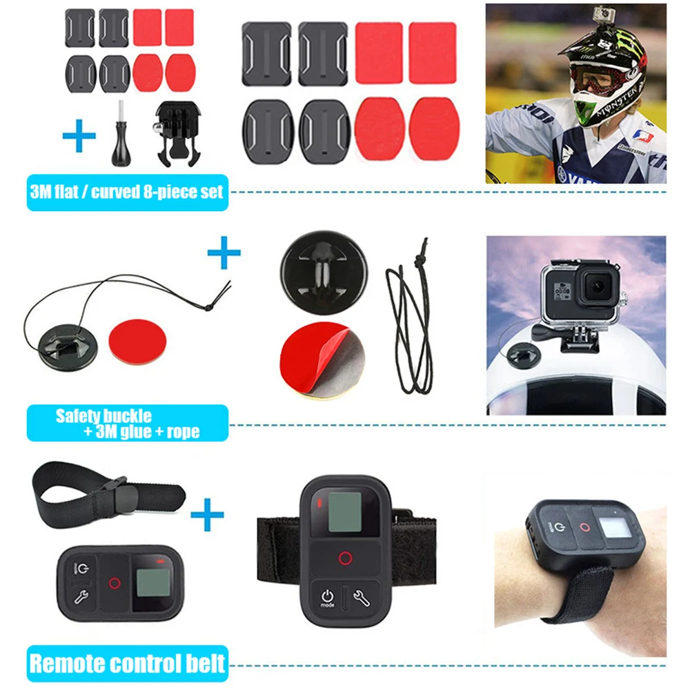 Pаспродажа GoPro 8 Black Waterproof Shell Gopro8 Sports Camera Waterproof Shell Accessories Set