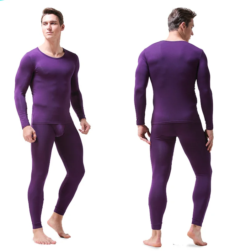 Мужские тонкие эластичные футболки с круглым воротом и Термальность нижнее