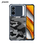 Для POCO F3 чехол Камуфляжный военный противоударный армированный слайд-камера защитная задняя крышка чехол для Redmi K40 K40 Pro Rzants