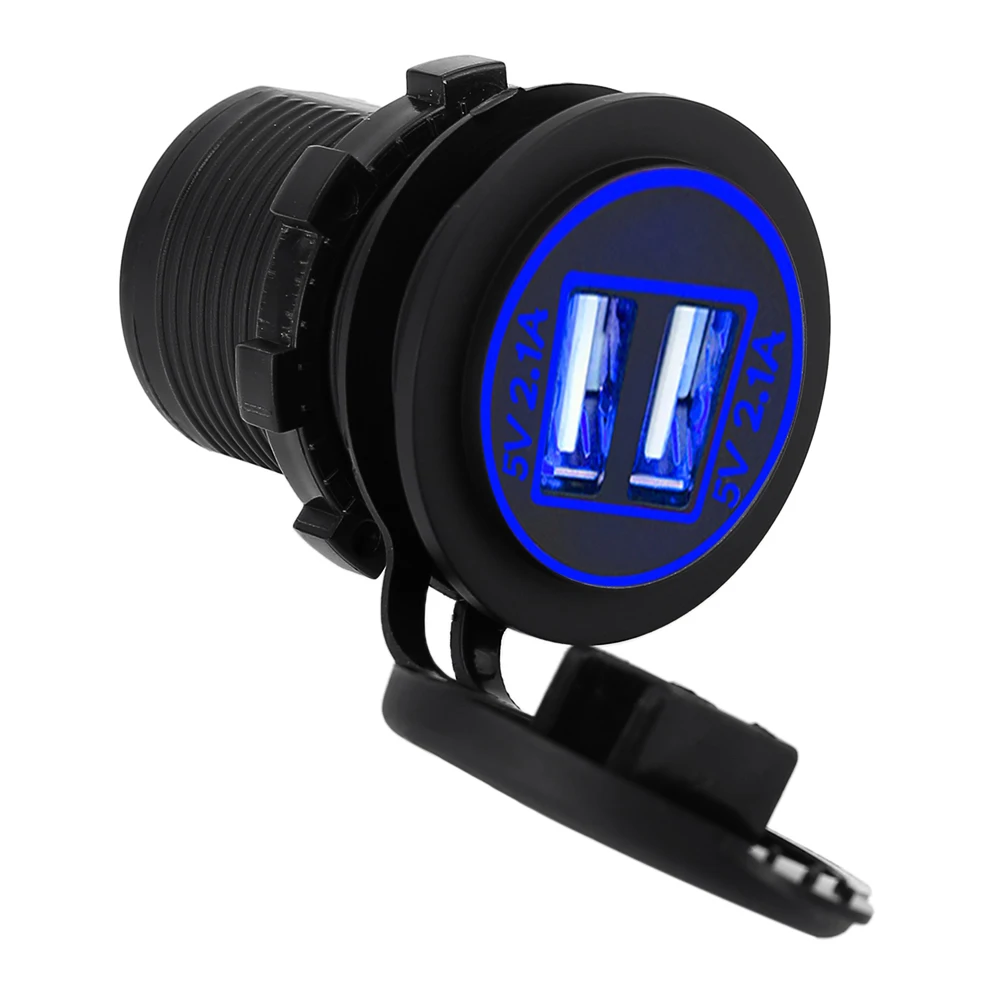 Автомобильный прикуриватель с двумя USB портами адаптер для зарядного устройства