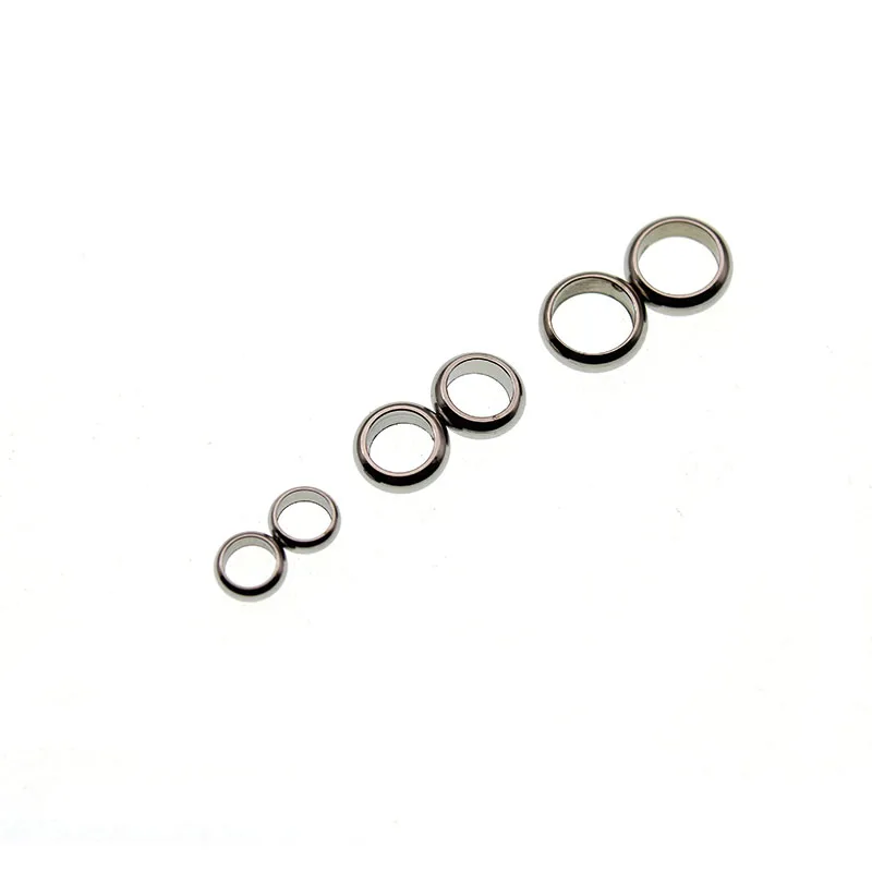 

20pcs/lot Double Hole 2 3 3.5 4 5 mm Stainless Steel Stopper Spacer Beads for Jewelry Making fits DIY Bracelet Necklace Findings
