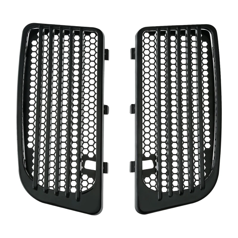 Черный/хромированный ABS радиатор нижняя обтекатель с двойным охлаждением для