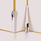 2 шт.компл. стальной настенный шпатель, скребок для керамической плитки, средство для красоты, Инь-Янь, инструмент для удаления угловой лопатки, ручной инструмент для мойки под давлением