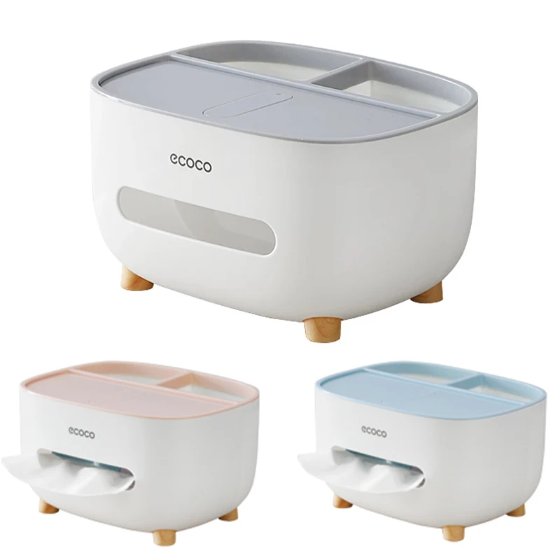 

Simple Double-layer Tissue Box Desktop Paper Holder Mobile Phone Holder Storage Rack Napkin Box Storage Box Home Decoration