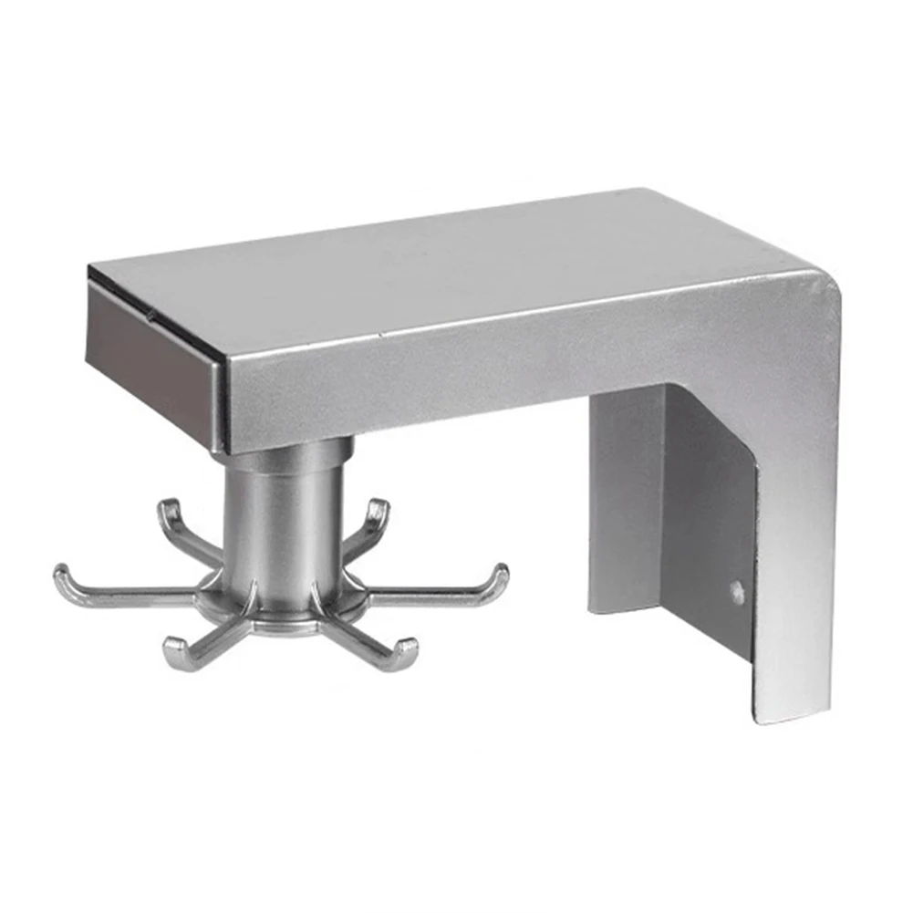 

Wall Mount Hanger 360 Degree Rotating Kitchen Tool Spoon Utensils Spatula Chopper Holder Cupboard Shelf Organizer Storage Rack