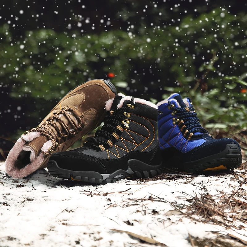 BESCONE/мужские теплые зимние ботильоны водонепроницаемые повседневные короткие