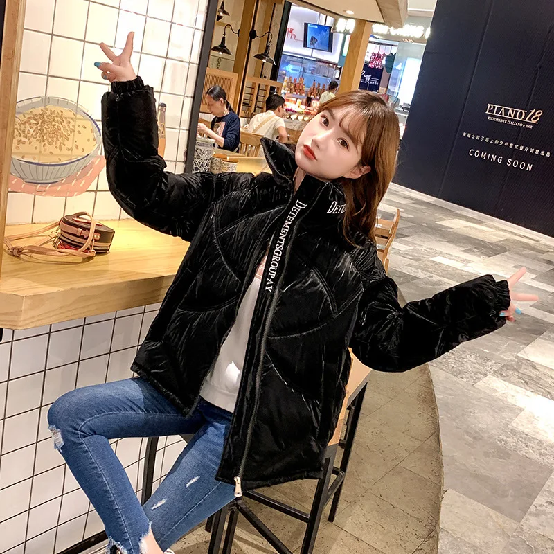 

2020 New Women Winter Coat Oversized Stand Collar Windproof Fashion Jackets Down Cotton Padded Warm Winter Outwear Coat