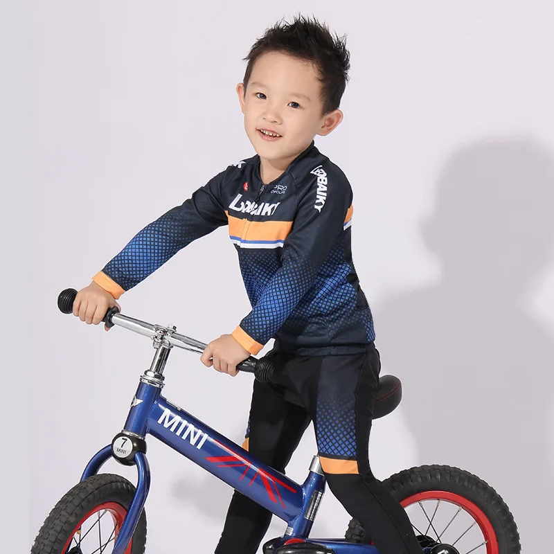 Child Team Bike Jersey Sets Kids Cycling Set Riding Clothing Mtb Wear Children Bicycle Clothes Boy Sport Suit Girls Long Kits
