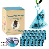 18 rolls puppy pet pick up durable quality bag portable dog poop waste bag holder outdoor garbage bags dog bag for pet supplies
