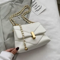 solid color square crossbody bag 2021 new high quality soft pu leather women is designer handbag chain shoulder messenger bag