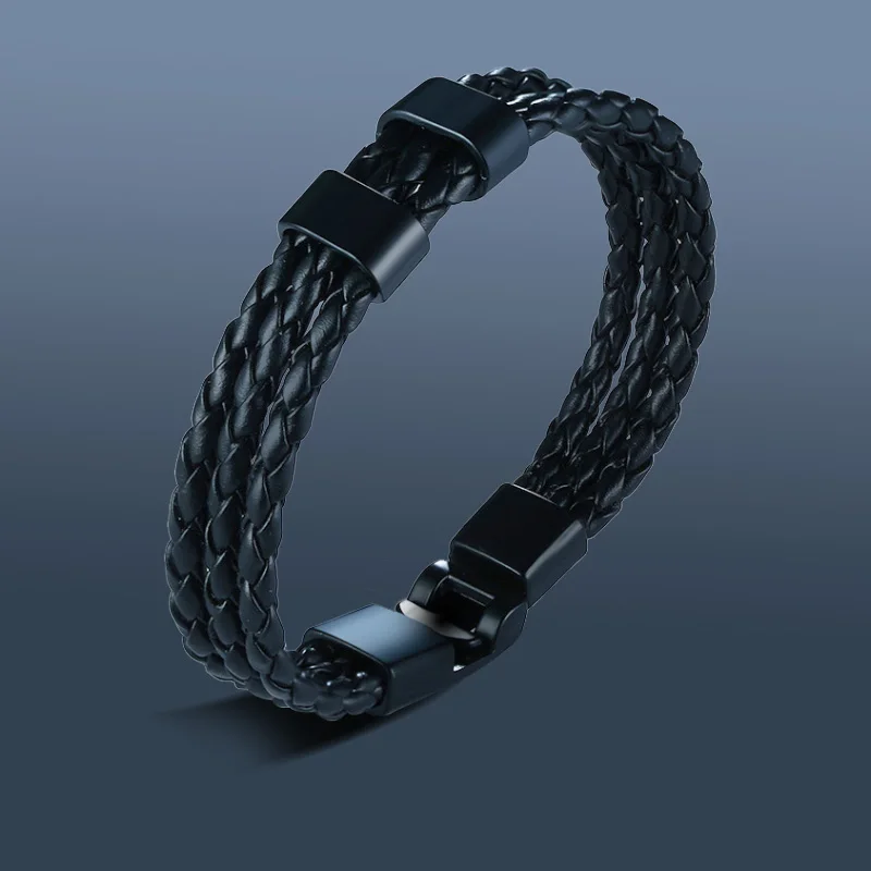 Кожаный персонализированный браслет имя дата семейный подарок для мужчины папы