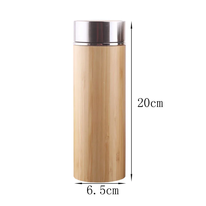 Бамбуковые термосы с двойными стенками из нержавеющей стали 500 мл термос чашка