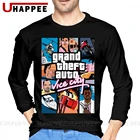 Футболка мужская, с длинным рукавом и принтом из игры Grand Theft Auto