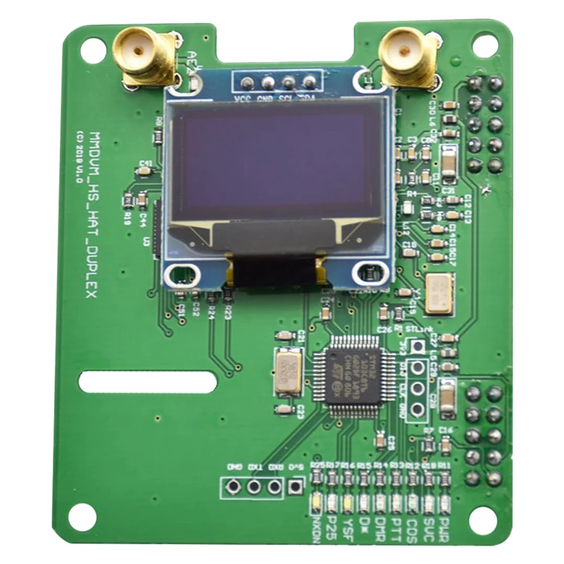 

MMDVM DUPLEX RX TX UHF VHF Hotspot Support P25 DMR YSF NXDN DMR SLOT 1+ SLOT 2 + OLED for Raspberry Pi