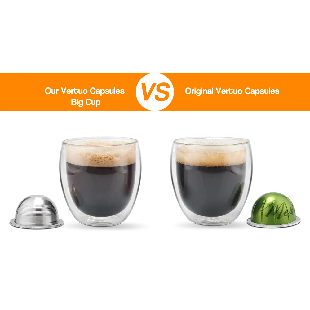 Наполняемые капсулы для кофе из нержавеющей стали Nespresso Vertuo Vertuoline GCA1