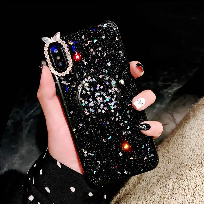 4 Блестящий Мягкий чехол со звездами и Луной для huawei P30 P20 Lite Pro Nova 3 3i 2S 3e 4 Honor V10 mate 9 10 20 Pro P10 Plus, чехол для Honor 10 - Цвет: 4