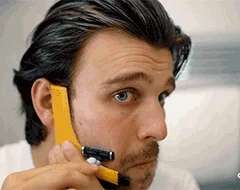 Новый набор для бороды мужчин шаблон придания формы и укладки расческа